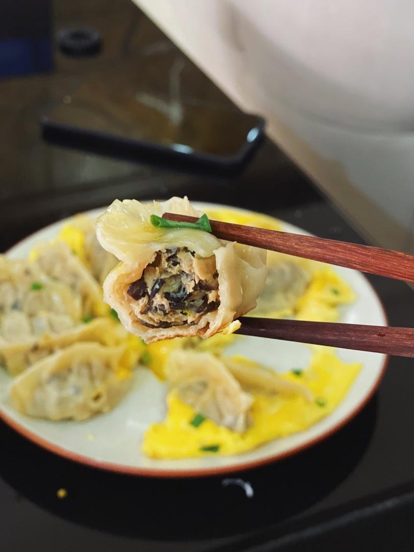 zzz赵妖镜做的猪肉香菇木耳饺子