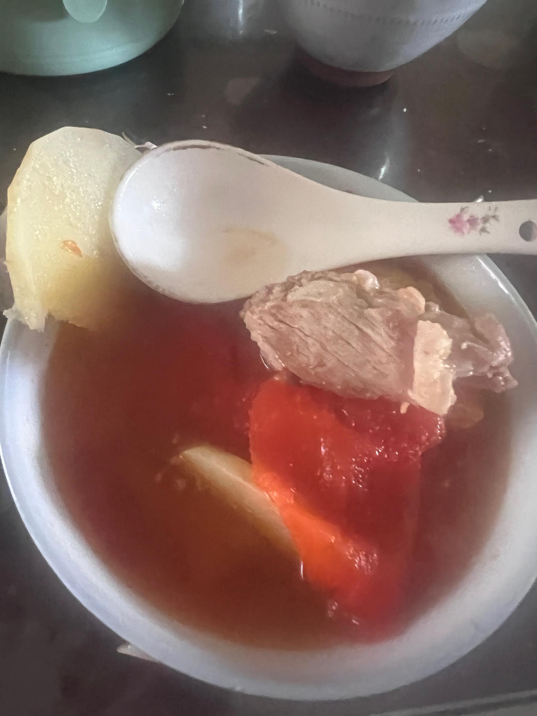 夏季开胃汤～番茄土豆排骨汤