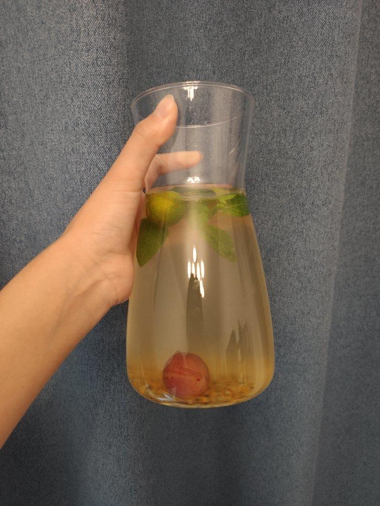青柠/青桔百香果气泡水/夏日必备