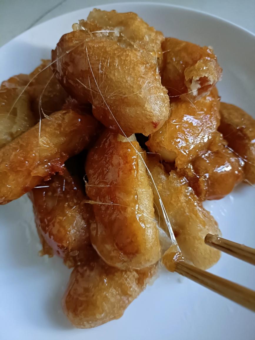 金黄酥脆老少皆宜拔丝苹果的做法
