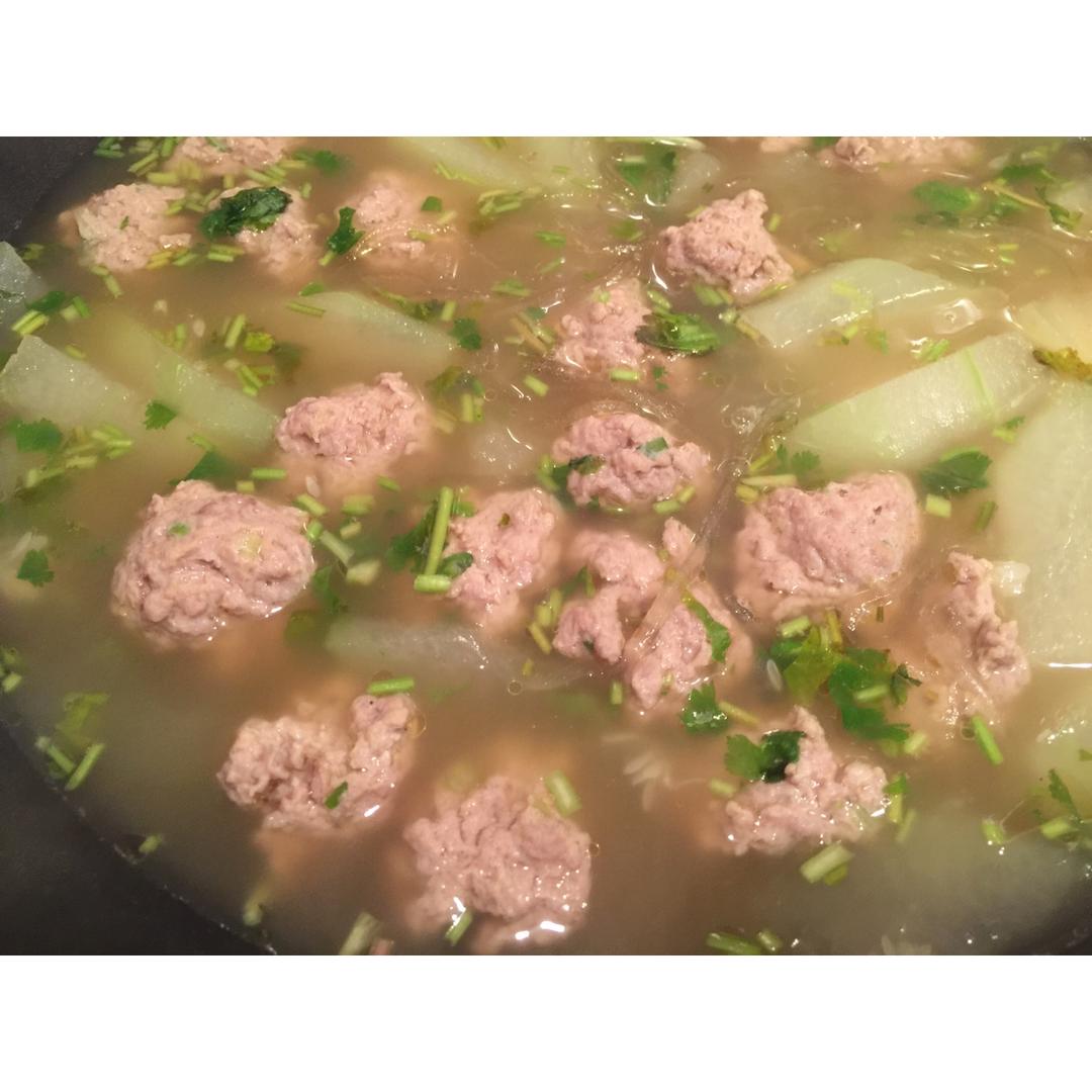 冬瓜汆丸子汤