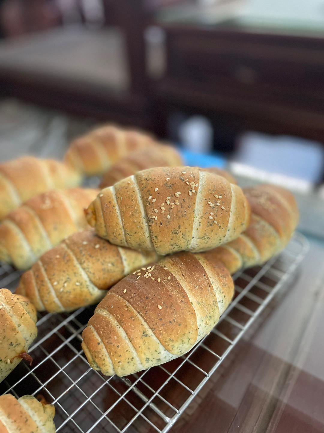 日式肉松海苔海盐面包卷｜简直太香了｜咸香风味