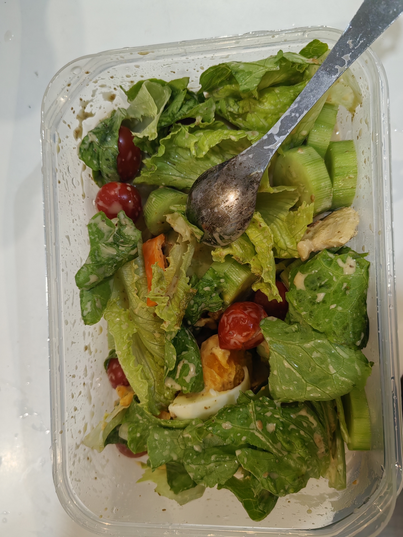 超减脂的蔬菜沙拉，荤素搭配，营养均衡