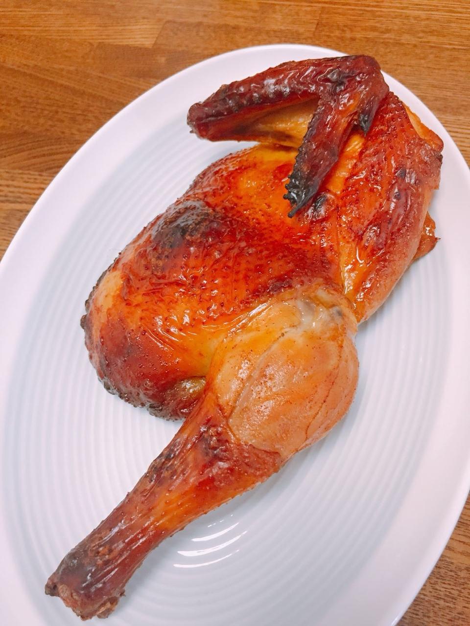 蛋糕小猫猫做的田螺姑娘超级简单不用腌制脆皮烤鸡