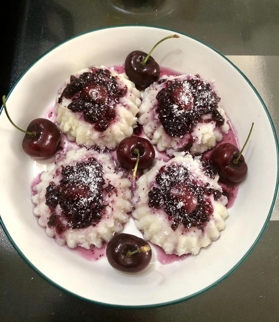 超级简单的蓝莓山药