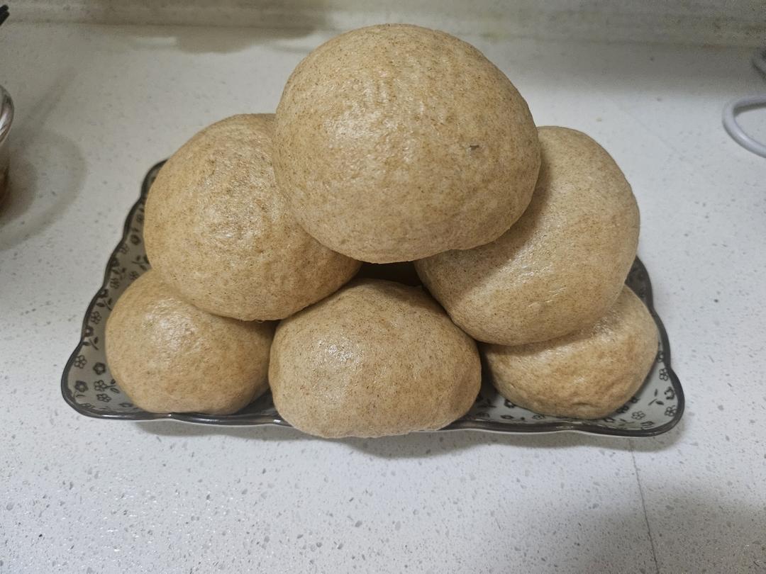 一次发酵，比面包还好吃的全麦馒头