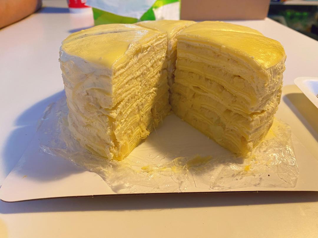 榴莲千层（超软糯蛋皮配方٩( ᐛ )و