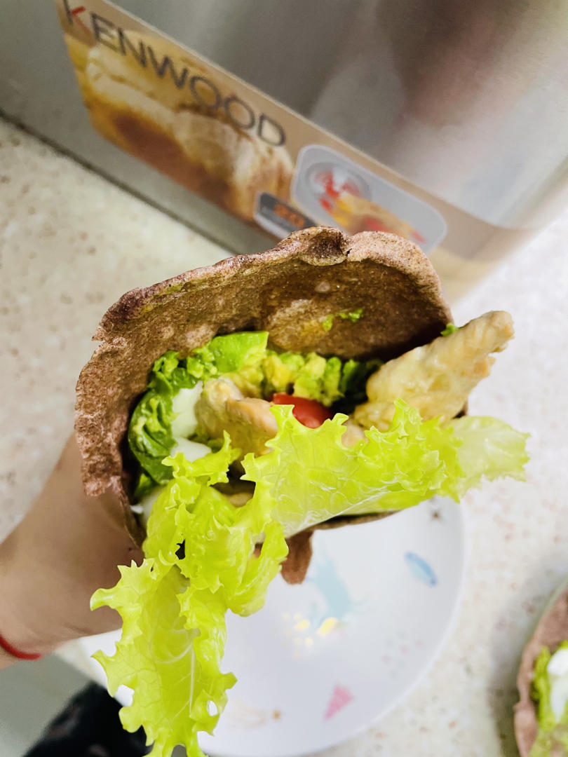 好吃不长胖～黑全麦墨西哥卷饼