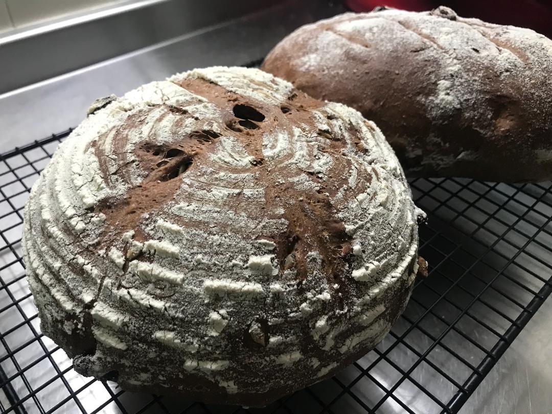 巧克力枫糖全麦软欧包