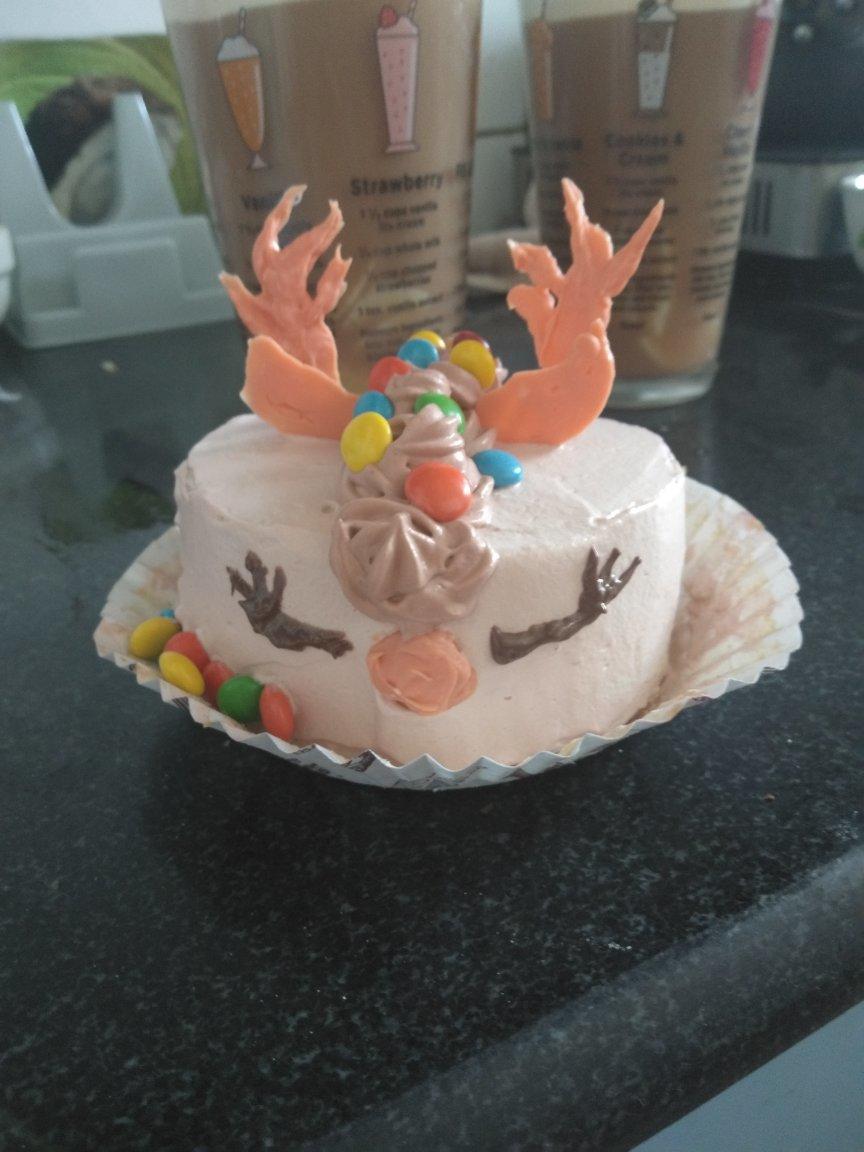 圣诞款麋鹿蛋糕