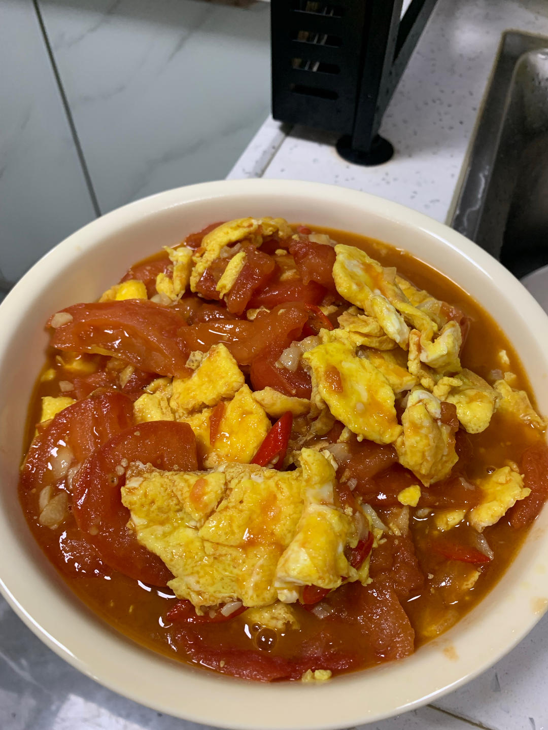 ㊙️一人食|饭店风味番茄炒蛋做法揭秘