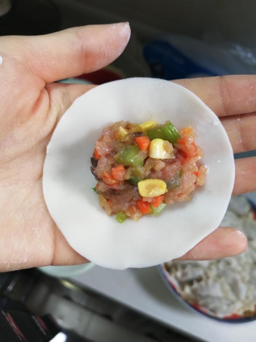 营养全面的五彩饺子馅（皮薄馅多100%成功）