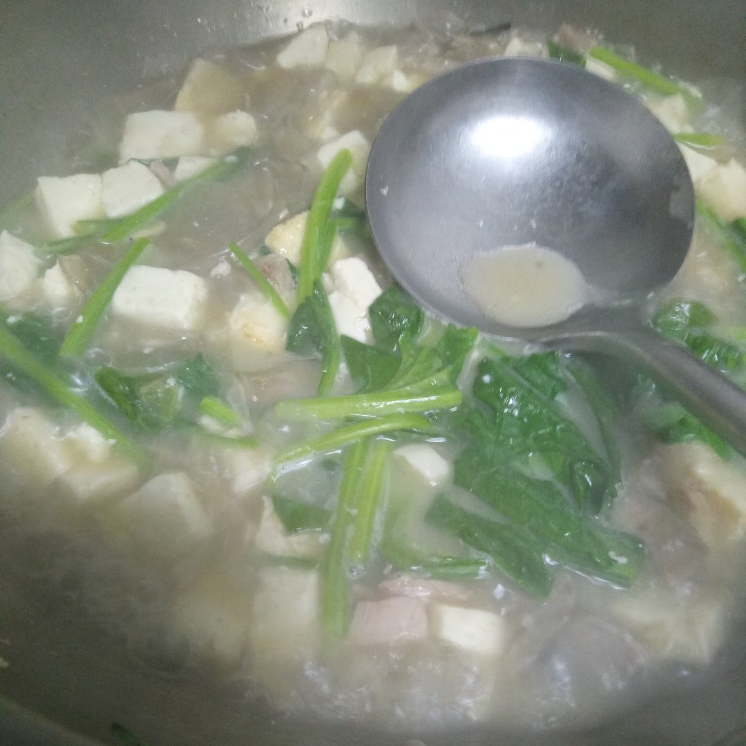 菠菜烩豆腐