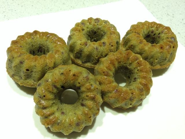 抹茶红豆磅蛋糕