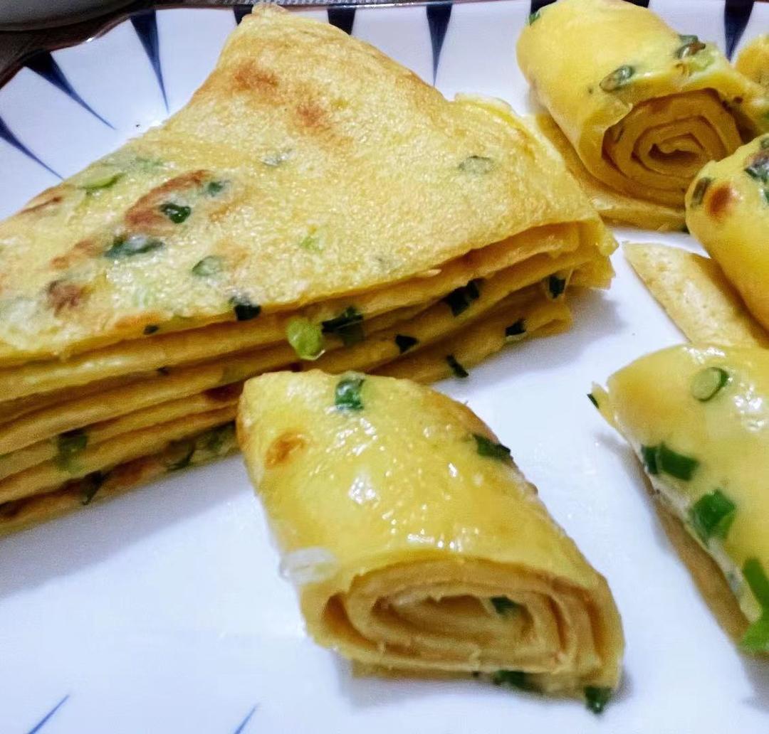 早餐系列:葱花鸡蛋饼