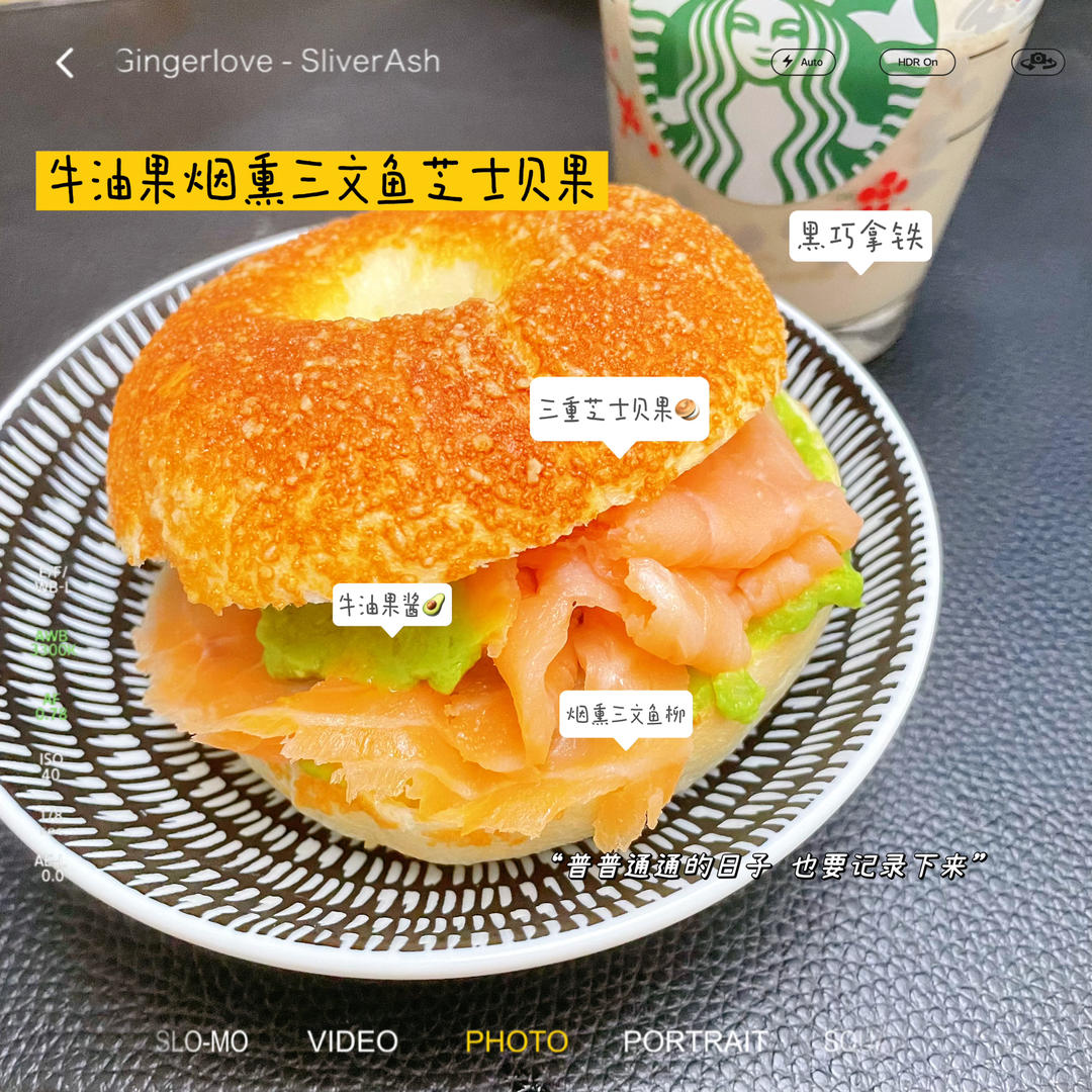 牛油果烟熏三文鱼开口三明治