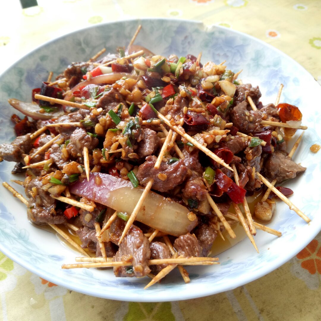 牙签牛肉 道地湖南味
