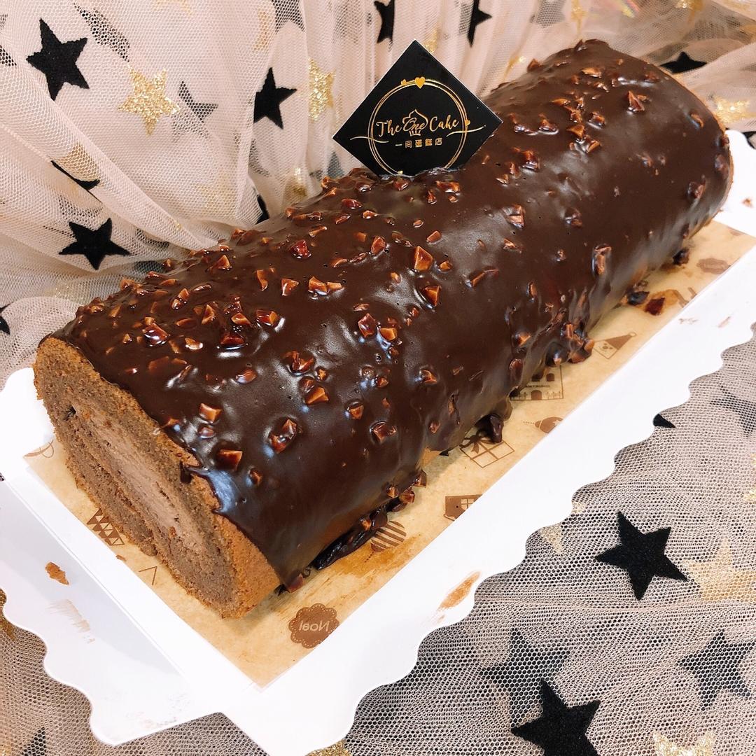 🍫梦龙蛋糕卷. 巧克力脆皮蛋糕卷 by pink-rabbit