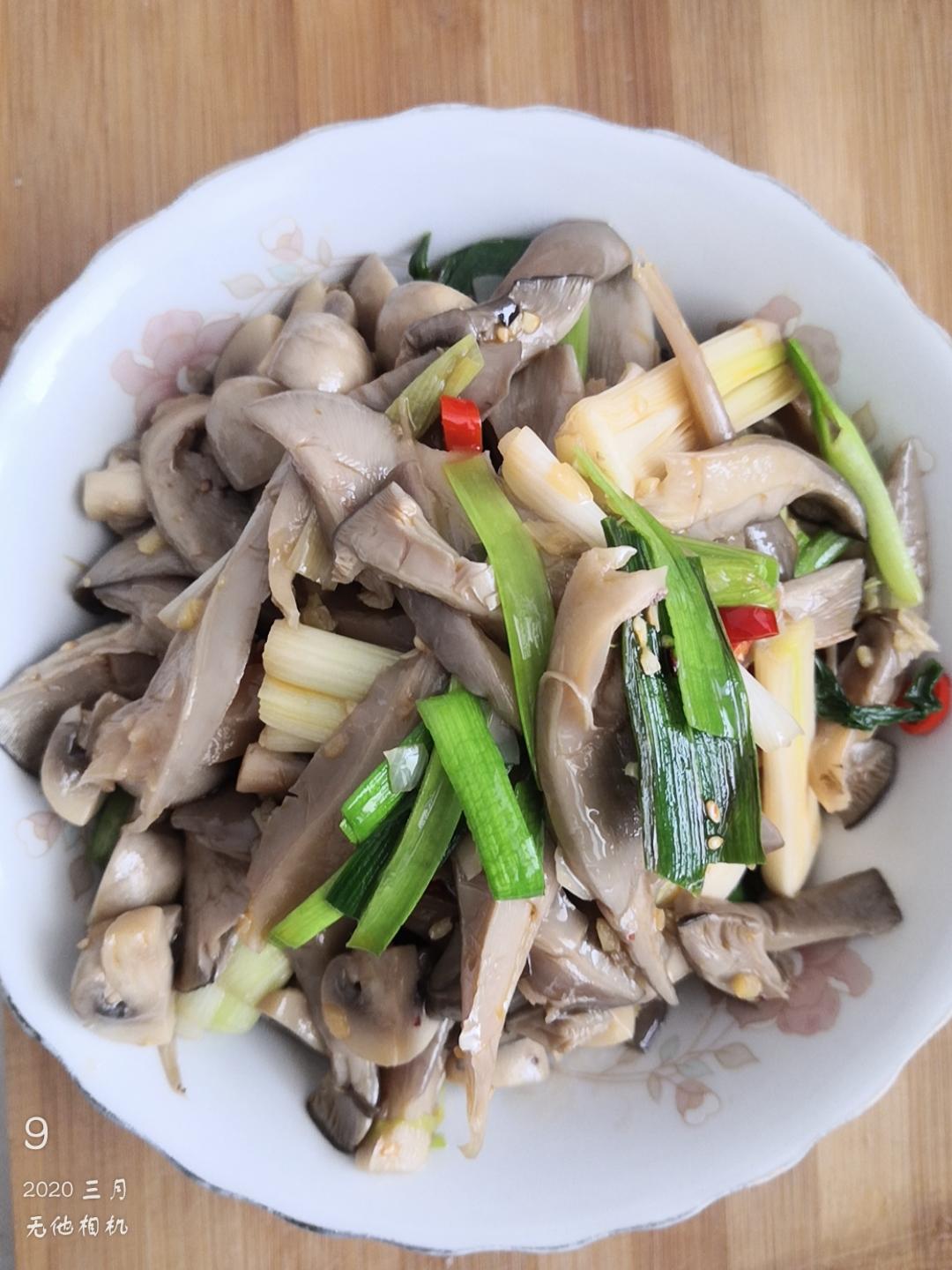 素炒平菇