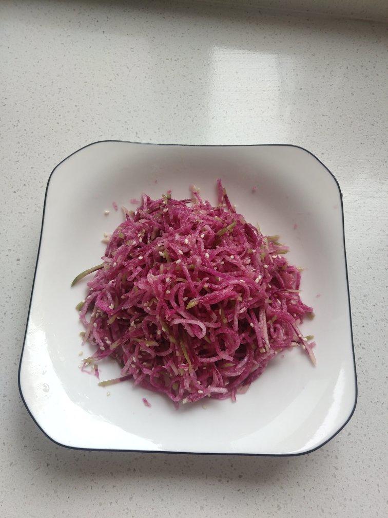 凉拌心里美萝卜