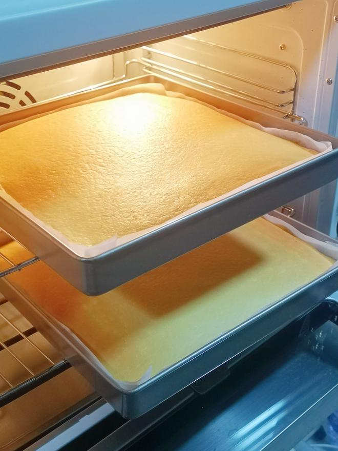 柠檬蛋糕卷｜风炉两层同烤的做法