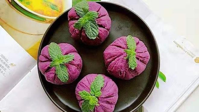 紫薯茶巾绞的做法