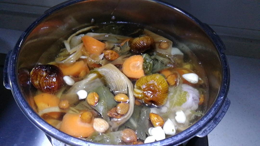 aline_pp做的止咳润肺:菜干南北杏猪骨汤