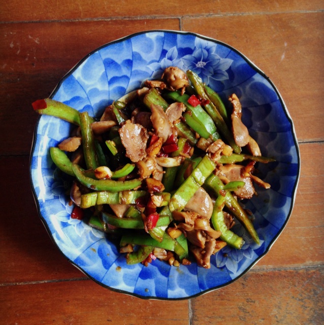 爆炒鸡胗