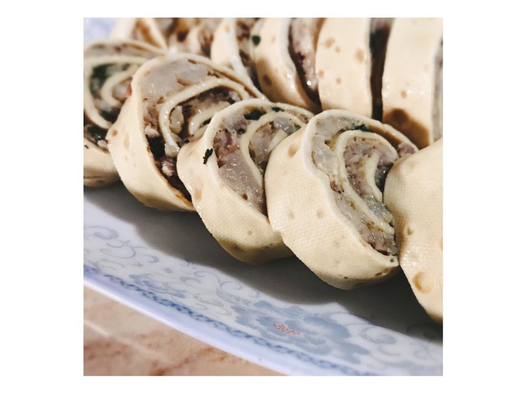 豆腐皮肉卷