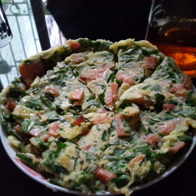 韭菜鸡蛋饼