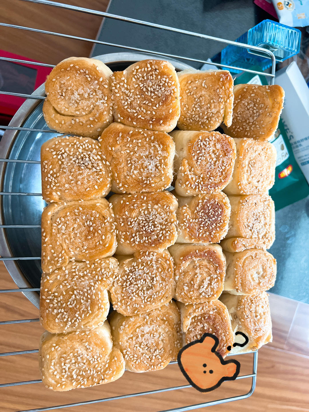 脆底蜂蜜小面包