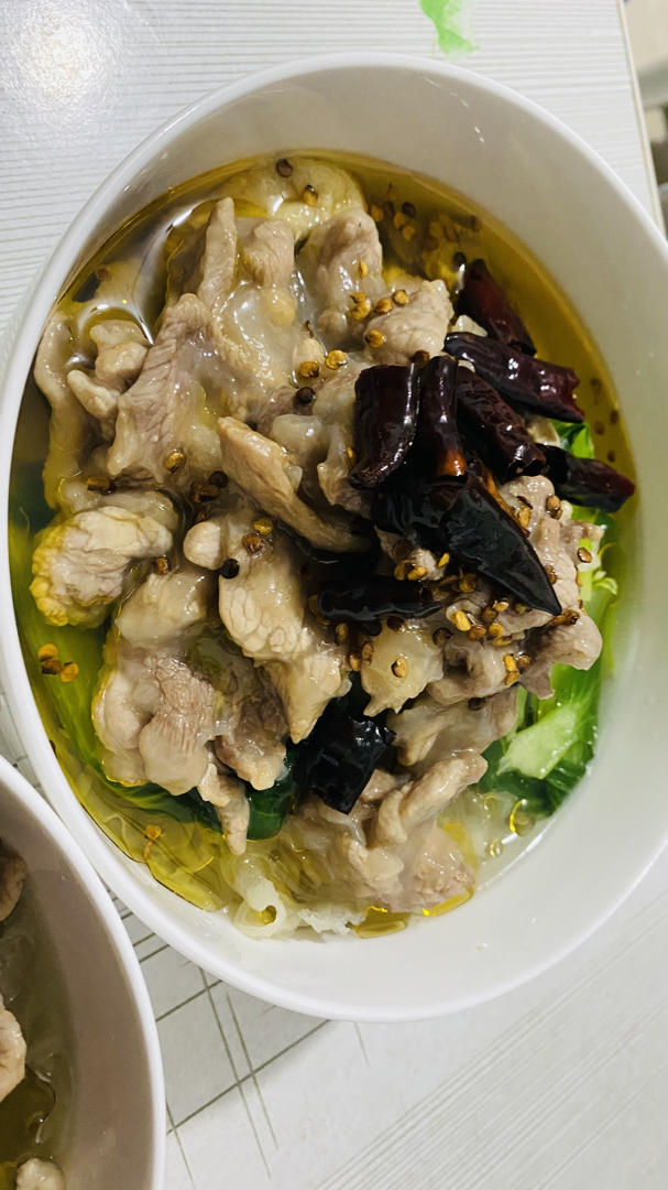 家常的水煮肉片