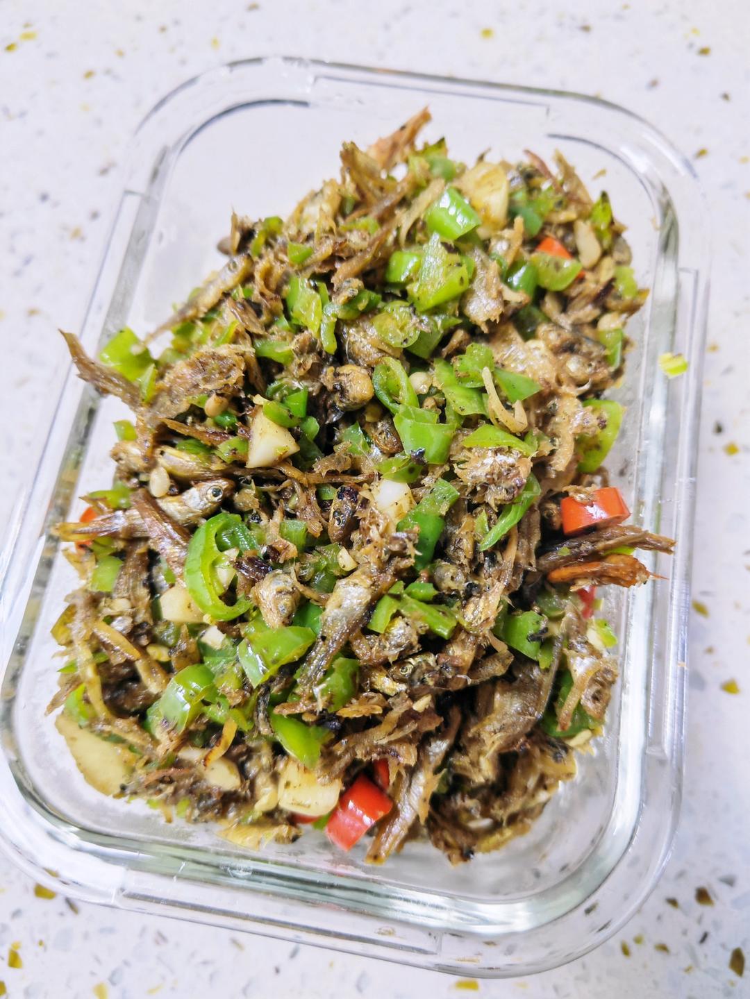 干小鱼仔炒辣椒