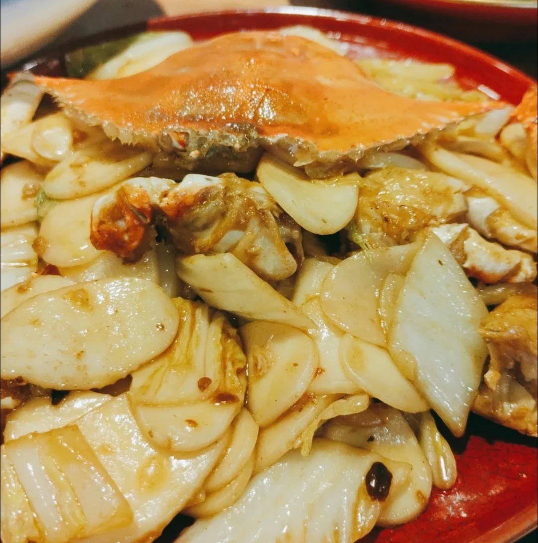 宁波梭子蟹炒年糕