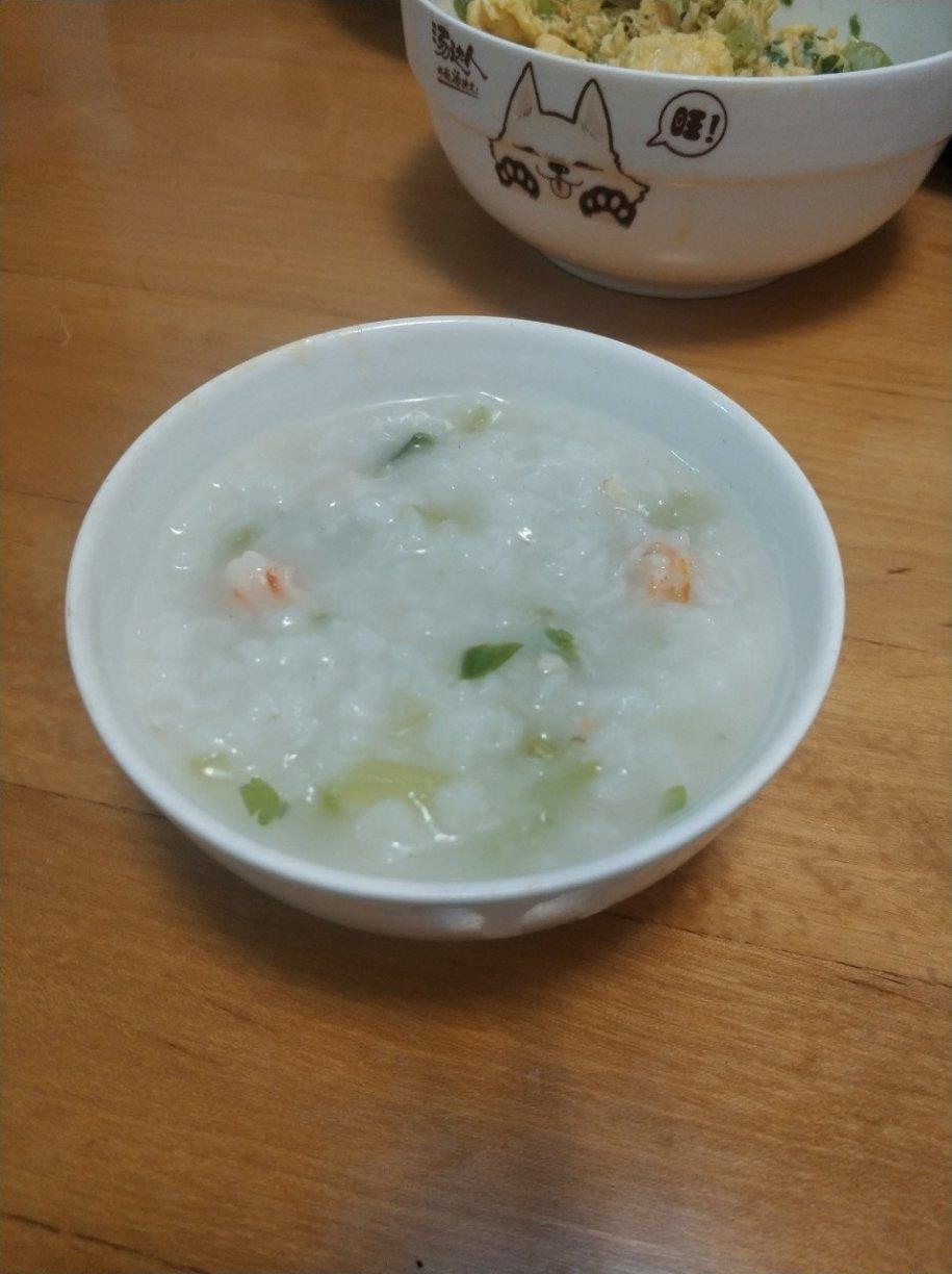鲜虾香芹粥