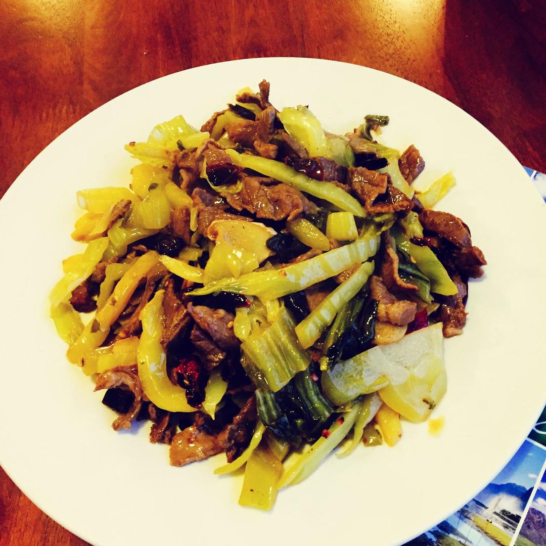 酸菜炒羊肉