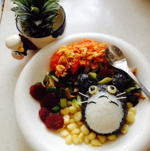 龙猫和煤球精灵饭团