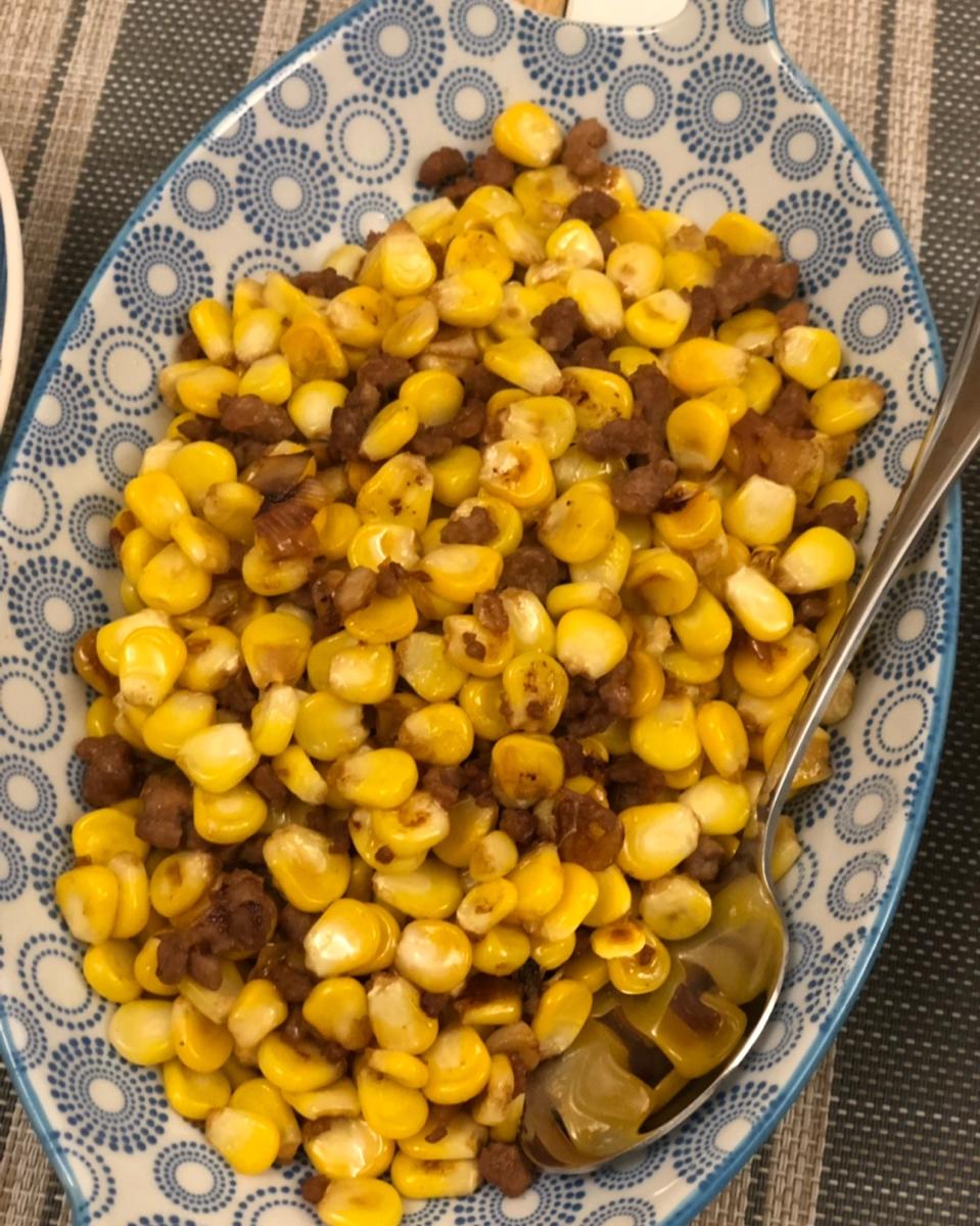 玉米炒肉末【超级下饭的快手家常菜】