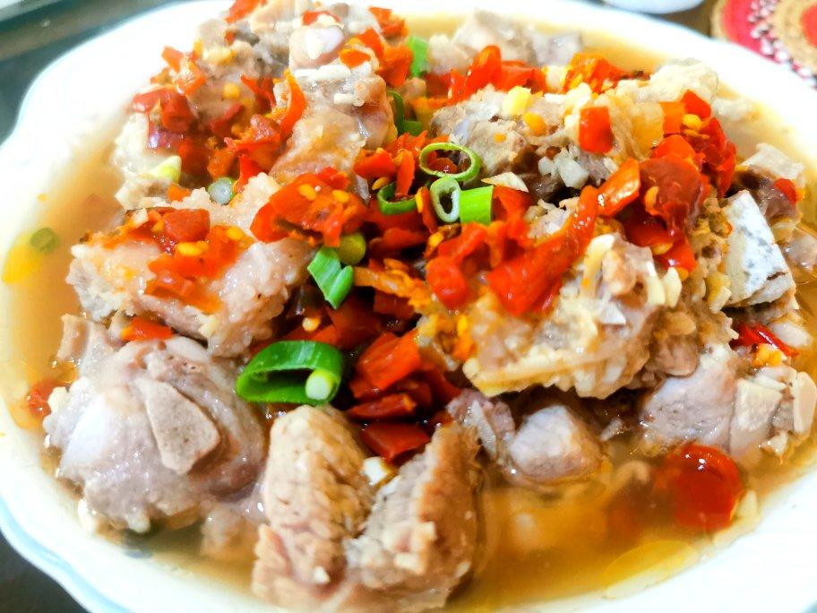 ［湘菜］豆豉剁椒蒸排骨