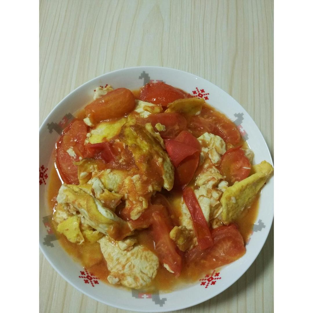 西红柿烧豆腐