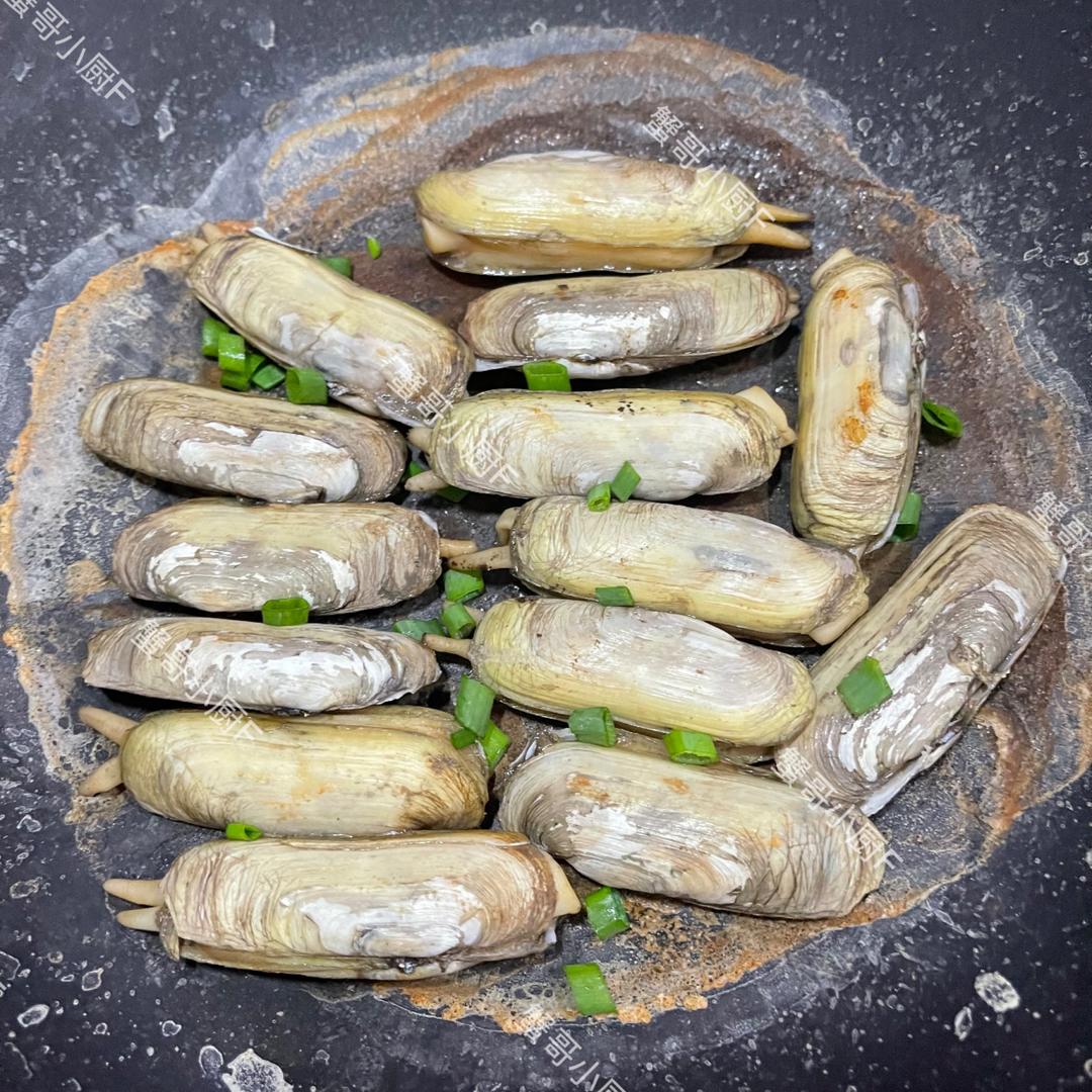 🔥雪菜汁干烤蛏子的做法