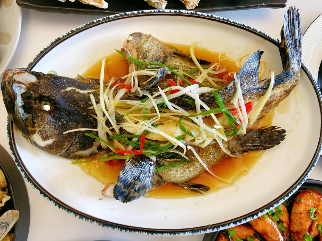 餐厅级别的清蒸石斑鱼