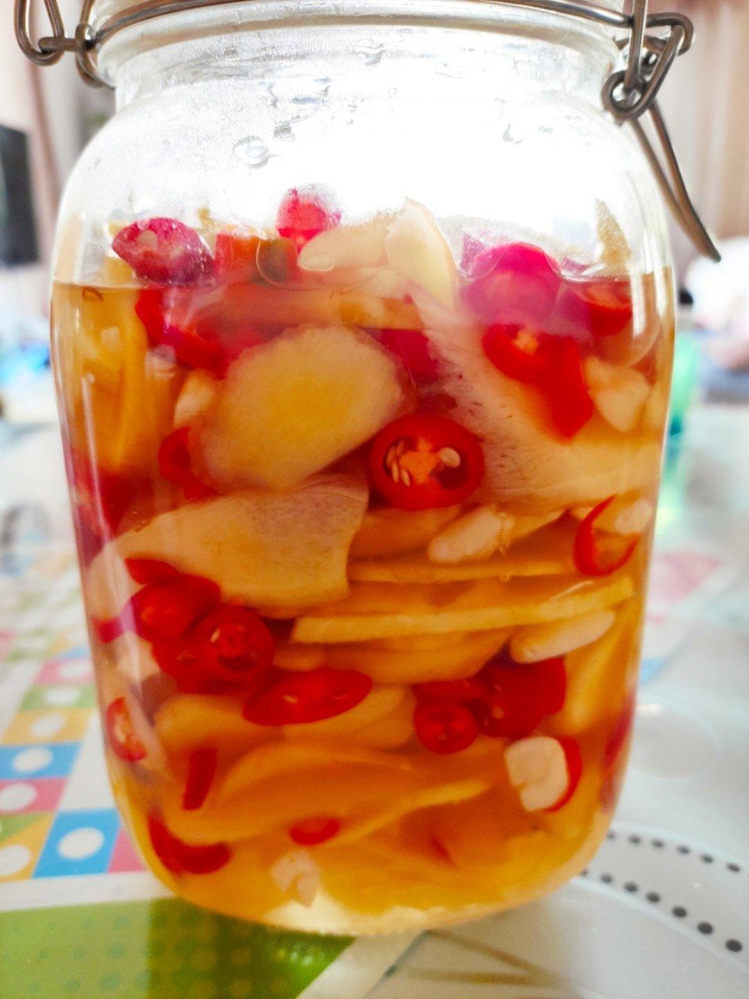生姜片腌制