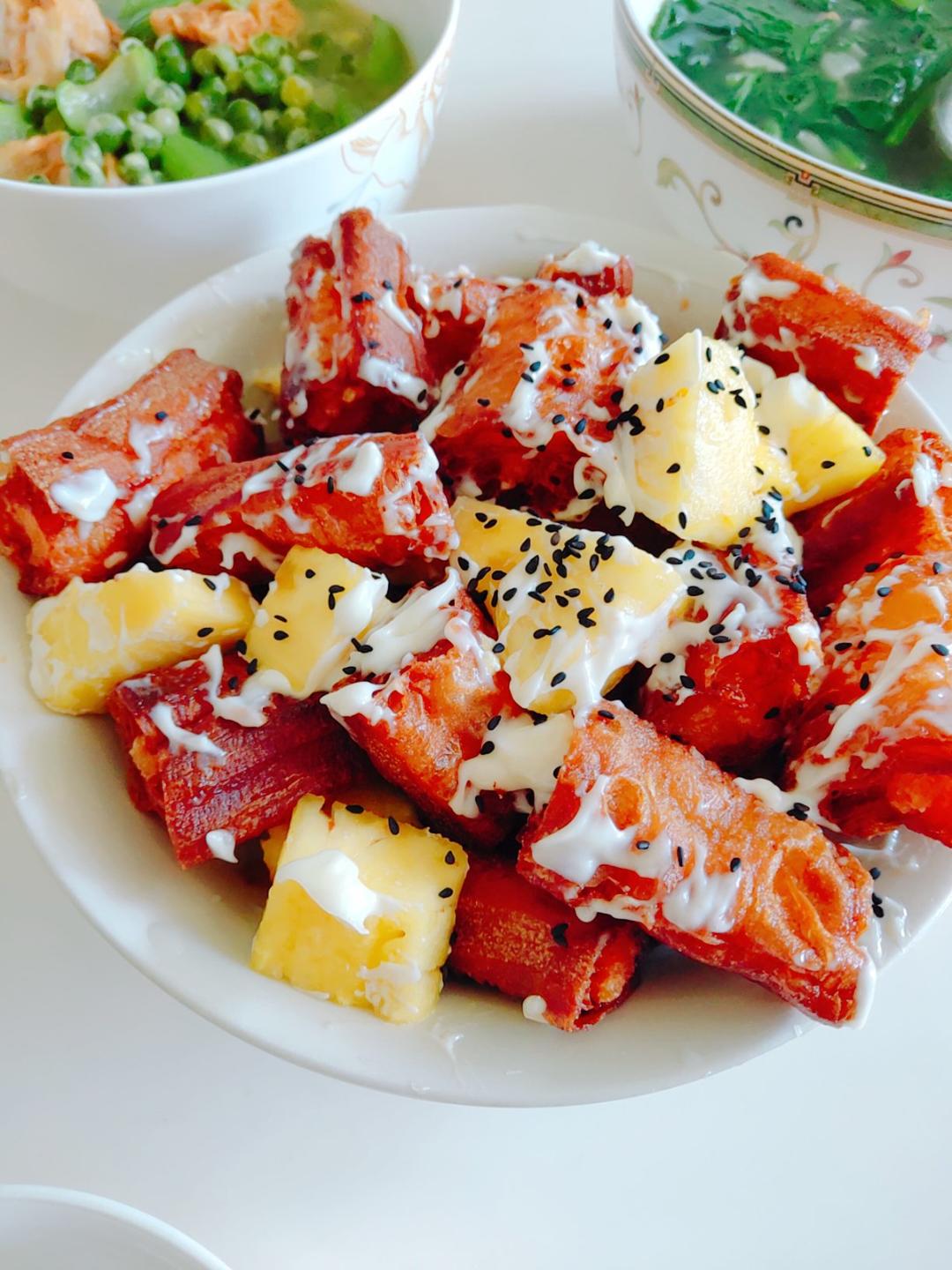 菠萝油条虾