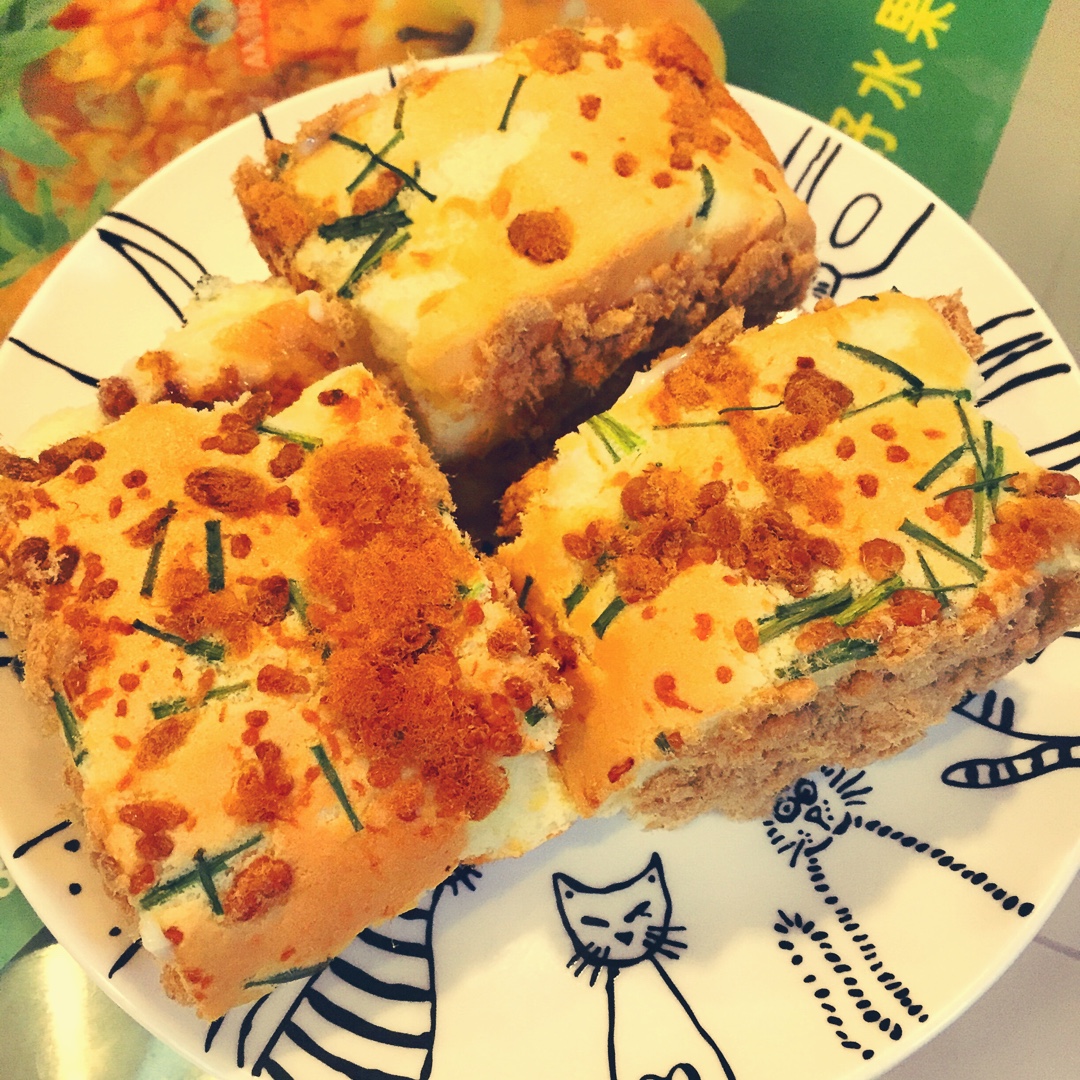 香葱肉松蛋糕卷