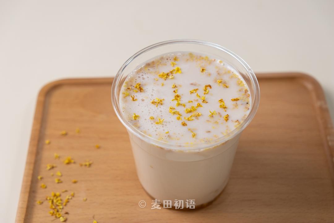 酒酿桂花奶茶 在家10分钟搞定