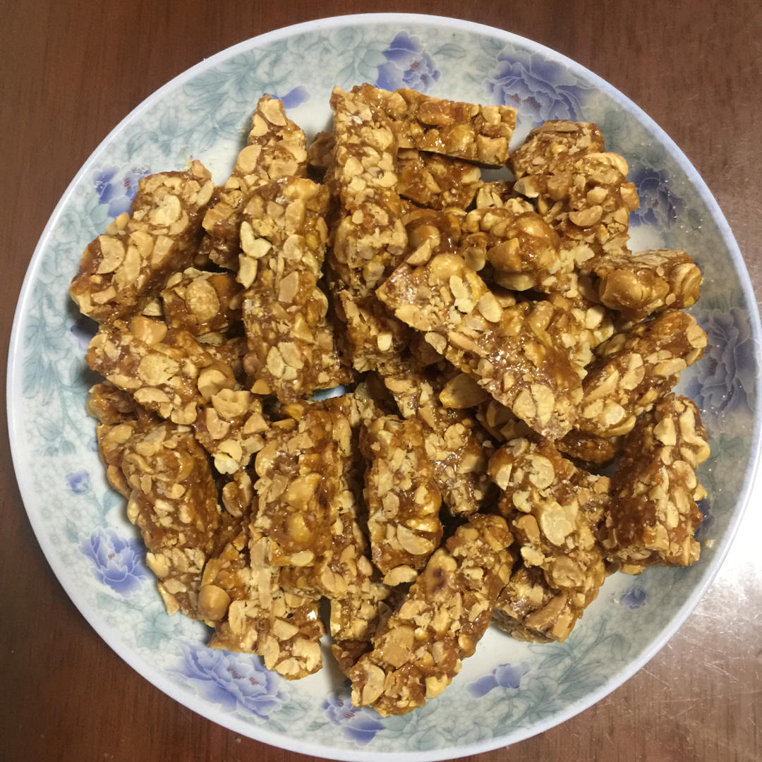 无水无油香脆花生糖