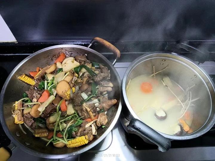 秋风萧瑟，羊肉两吃，有汤喝，有肉吃