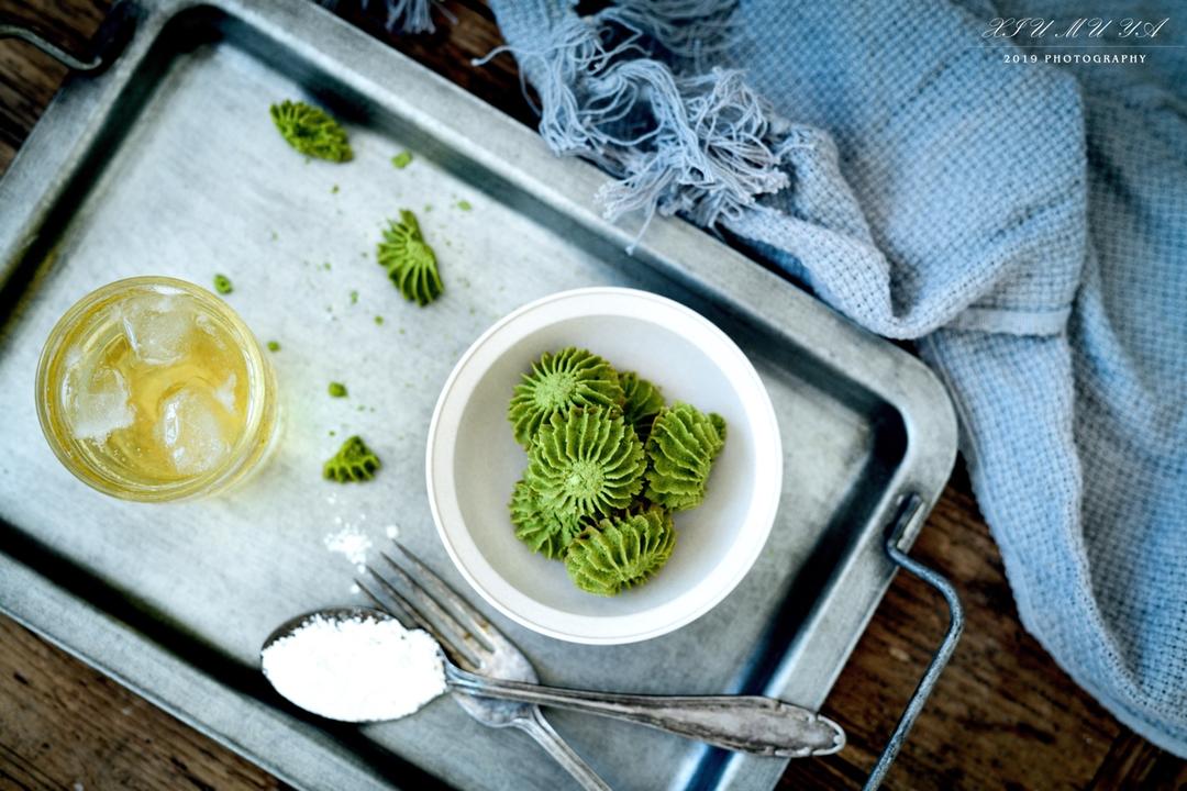 抹茶花型曲奇-【北鼎烤箱食谱】