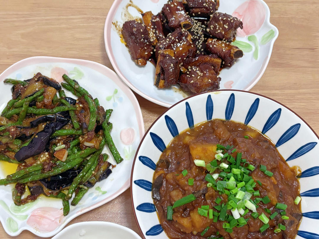 不油炸的茄子烧豆角